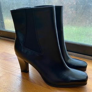 comfort plus by Predictions Black Leather Boots